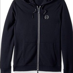 Armani Exchange men’s basic zip u hoodie